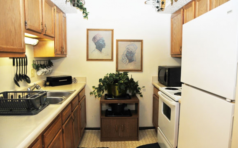 Woodlen Place unit kitchen