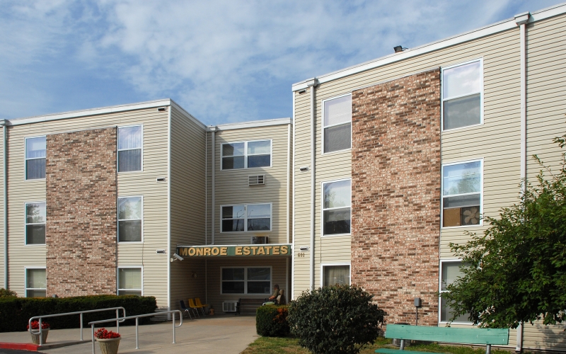 Monroe Estates exterior entrance