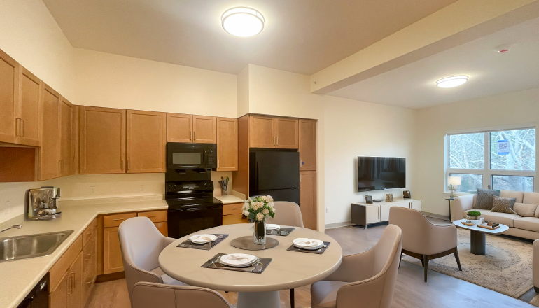 Cape View Way living room dining room