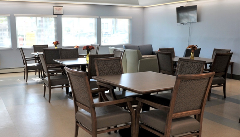 Aaron Briggs Manor common room