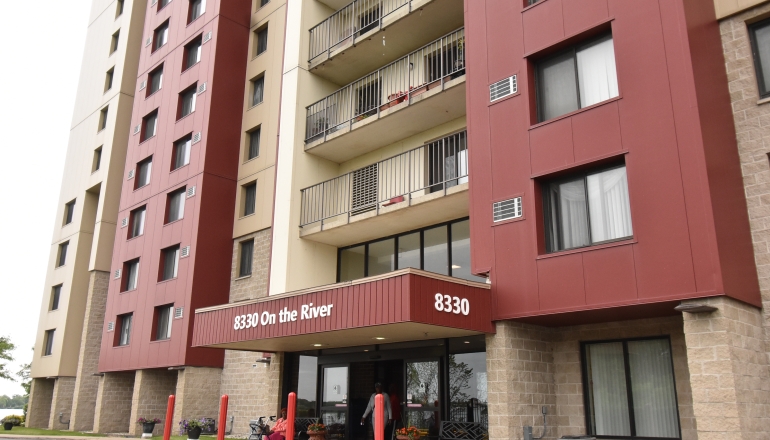 8330 On the River exterior entrance