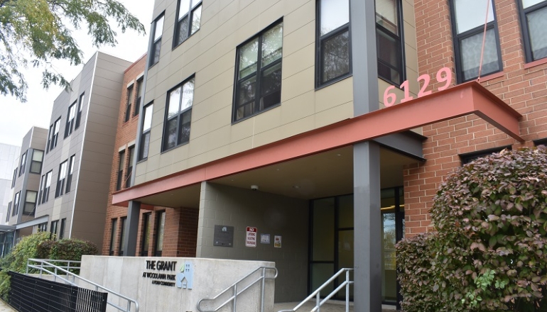 The Grant entrance