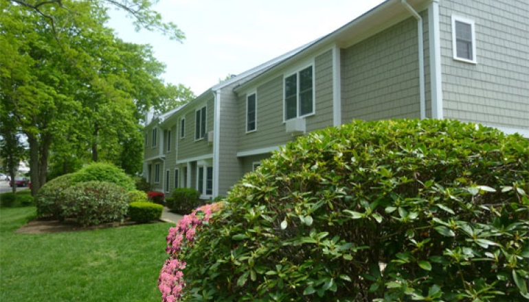 Rock Harbor exterior and bushes