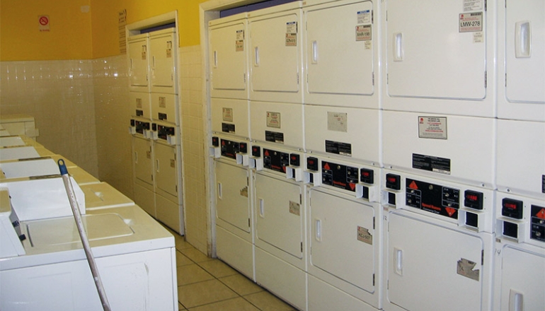 Campbell Arms Apartments laundry room