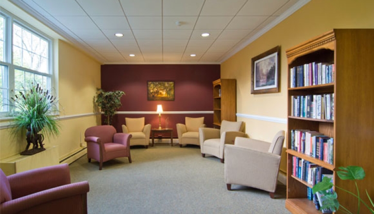 Fairweather library and sitting area Salem