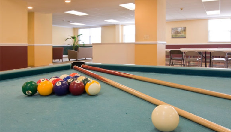 Community room with pool table Salem