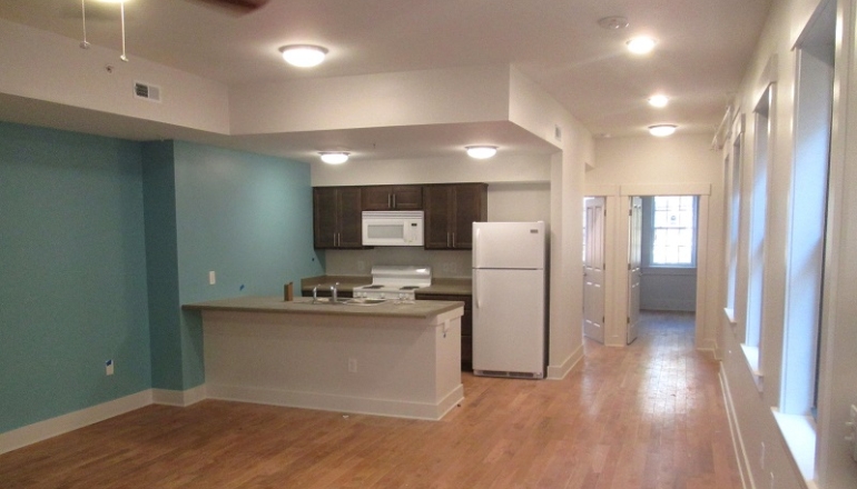 Abington Race and Pleasant unit kitchen