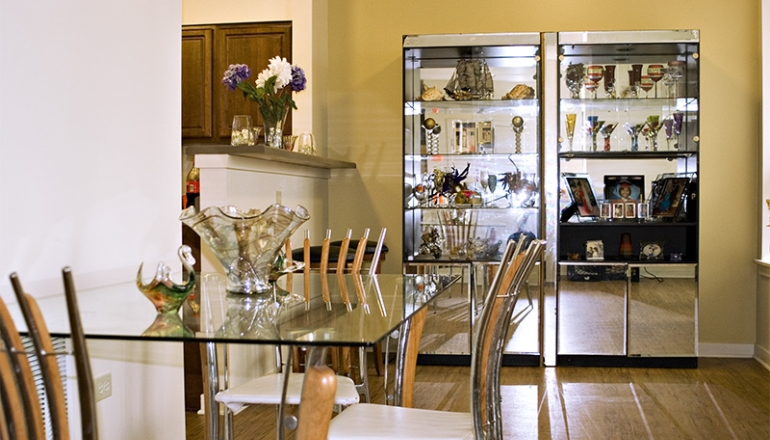 The Grant unit dining area