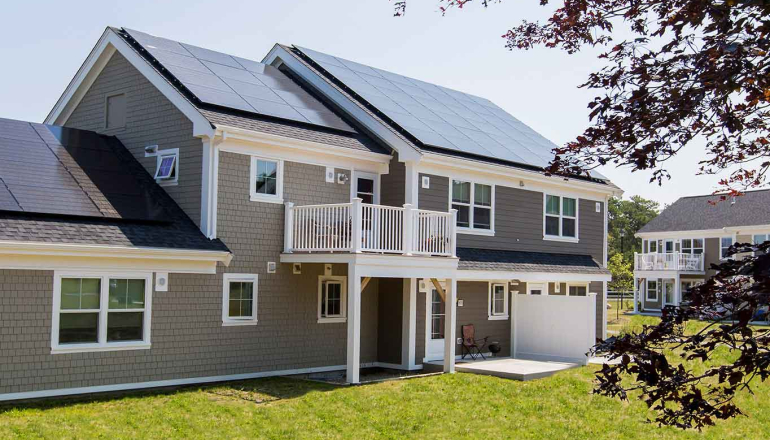 Melpet Farm exterior with roof solar panels