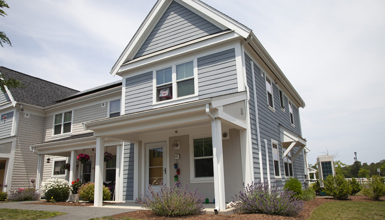 Exterior with flowers