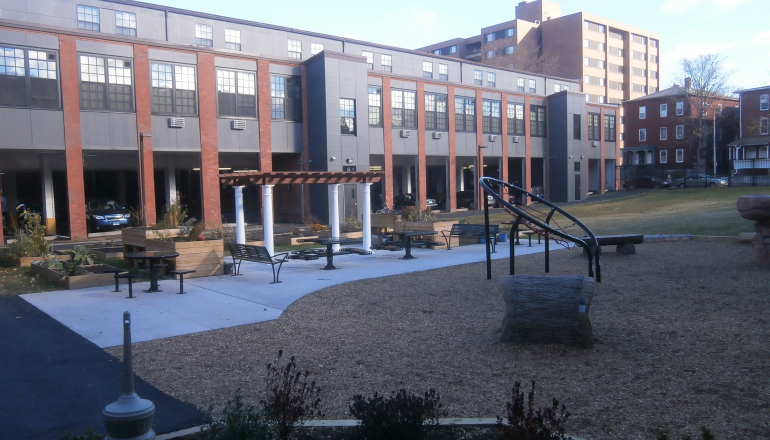 Billings Forge Courtyard