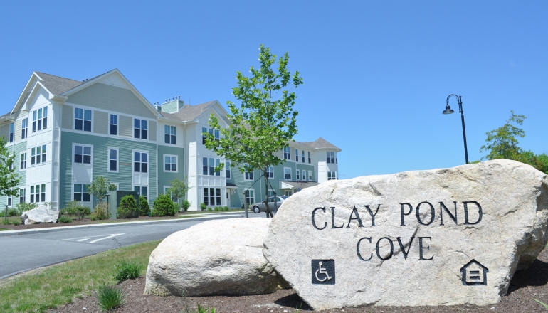 Clay Pond Cove sign