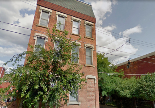 Baymiller Apartments brick exterior