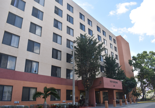 New Horizons Apartments exterior entrance