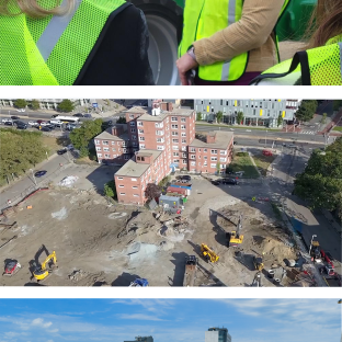 Deanna and images of former and current development